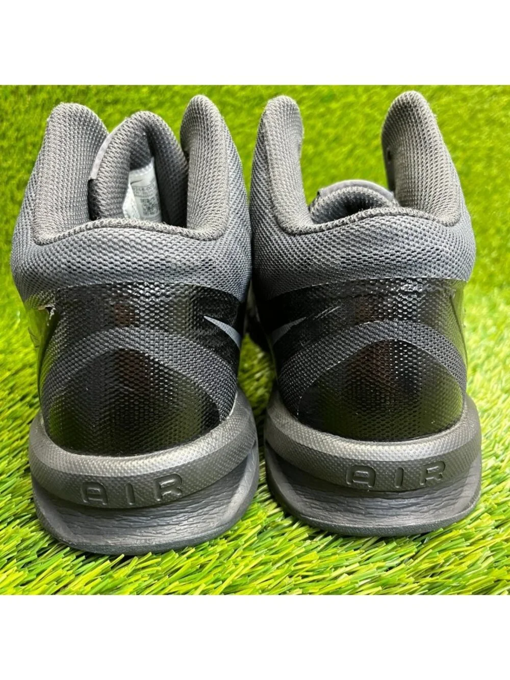 Nike Air Visi Pro 6 Mens Size 8.5 Black Gray Athletic Basketball Shoes Sneakers